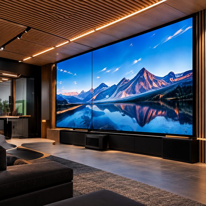 Videowall de gran formato en sala